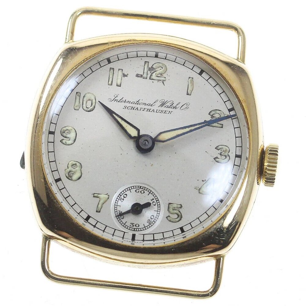 IWC SCHAFFHAUSEN K18YG Small Second Vintage Hand Winding Ladies